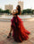 Burgundy High Low Prom Dresses, Wine Red Formal Evening Dresses GJS036
