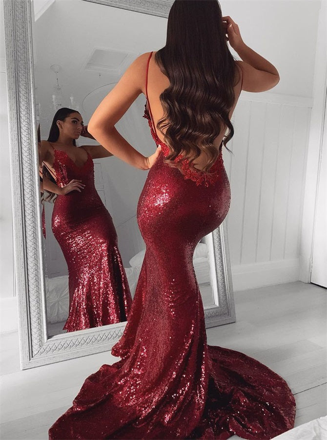 burgundy backless mermaid prom dress V Neck Sequins Duration:8 days Sara Bareilles - Little scalloped-hem with its sleeveless design