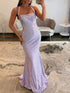 Sequins Prom Dresses for Teens 2026 Mermaid Halter Neck Party Dresses