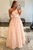 Modern A Line One Shoulder Pink Polyester Prom Dress With 3D Butterfly GJS742