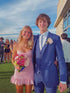 Lovely Pink Spaghetti Straps Dress Mini Dress Pink Short Homecoming Dress Y1861