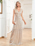 Sweep Train Sparkly Sequin Luxurious Evening Long Dresses Formal Occasion Elegant Prom Dress 2025 Luxury Gown Birthday