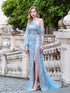 Sheath / Column Fashion Evening Dresses High Split One Shoulder Long Sleeveless Floor Length Prom Dresses