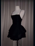 Sexy Backless Short Prom Dress Black Satin Homecoming Dress Y7620