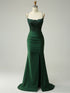 Mermaid Halter Beaded Long Prom Dress with Appliques and Slit