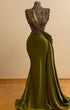 High neck vintage evening dresses long sparkly vintage elegant evening gowns  Y390