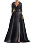 Split long light luxury dinner dress