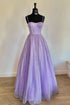 Lavender Straps Long Formal Dress SYP85