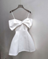 A-line White Homecoming Dress White Birthday Party Dress Y5970