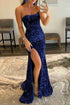 Sparkly Glitter Prom Dresses with Slit SYP82