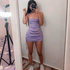 Sexy Party Club Bodycon Dresses For Women's Light Purple Tight Homecoming Dress Y2980