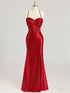 Mermaid Sweetheart Long Prom Dresses with Beading