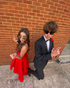 A-line Red Satin Homecoming Dress Red Sleeveless Graduation Dress Y2224