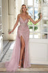 Sexy Long Mermaid Sweetheart Tulle Beading Formal Prom Dresses with Slit
