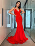 Column Ruffles Sleeveless Prom Dresses SYP132