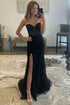 Corset Lace Long Prom Dress With Slit SYP116
