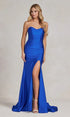 Royal Blue Prom Dress with Tight Long Sweetheart Strapless Formal Dress SYP50