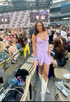 Light Purple Chiffon Homecoming Dress Sexy Party Dress Y2473