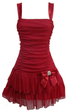 Cute A-line Short Homecoming Dress Sleeveless Vest Dress Y1940