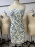 Print Floral Short Homecoming Dress Strapless Party Dress Y3080