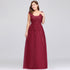 A-Line Bateau Long Plus size Sleeveless Evening Dresses with Appliques
