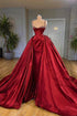 Beautiful Spaghetti Strap Sleeveless Prom Dress With Train
