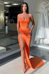 Mermaid Beads Sleeveless V-Neck Long Prom Dress With Split