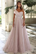 Charming Floor Length Sweetheart Sleeveless One-Shoulder A-Line Sequined Prom Dress