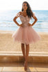 Lace Appliques Cocktail Dresses Party Dresses Short Prom dresses ZY829
