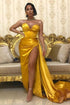 Romantic Sweetheart Strapless Burgundy Gown with Stunning Side Split