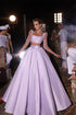 Designer Two Pieces A-line 3/4-Length Sleeves Beading Prom Dress
