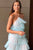 Elegant Halter Tulle Blue Prom Dress With Layers, Long Formal Evening Dresses GJS745