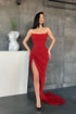 Elegant Sweetheart Mermaid Simple Prom Dresses Online with High Split