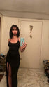 Sexy Black Sleeveless Long Evening Dress,Black Prom Dress Y1362