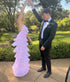 Sexy Halter Pink Layered Long Prom Evening Dresses,Chic Formal Gown Y1586