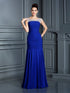 Gorgeous Mermaid Scoop Beading Sleeveless Long Chiffon Prom Dresses