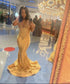 Mermaid V Neck Prom Dress Charming Evening Dress Y542