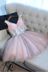 Tulle Homecoming Dress Sexy A-line Short Prom Dress Party Dress PD363