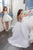 White Asymmetrical Scoop Tulle Applique Flower Girl Dresses