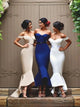 Sexy Mermaid Off the Shoulder Floor length Bridesmaid Dress