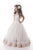Pink Scoop Tulle Beading and Applique Flower Girl Dresses