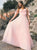 A Line Off the Shoulder Satin Zipper Up Prom Dresses