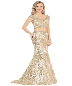 V Neck Mermaid Tulle Prom Dresses With Rhinestones 