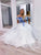 White Tulle Off Shoulder Long Prom Evening Formal Dress GJS194