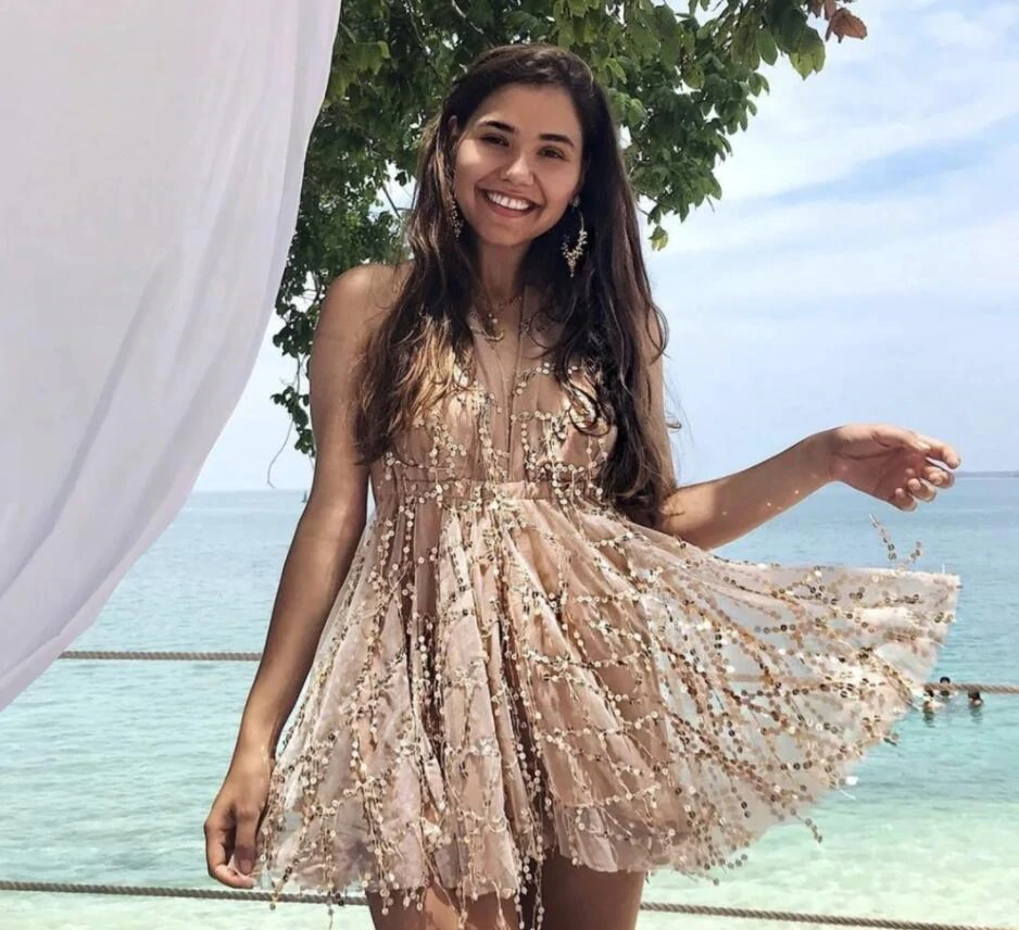 A Line Deep V Neck Champagne Short Homecoming Dresses with Beading GJS Alinepromdress A Line Deep V Neck Champagne Short Homecoming Dresses with Beading GJS Alinepromdress