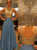 Luxurious A Line Sequined Jewel Chiffon Prom Dresses