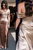 Sheath Off the Shoulder Satin Prom Dress with Slit LBQ0506