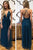 Sexy Prom Dress A-Line Spaghetti Straps Sweep Train with Split Evening Dress GJS309