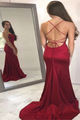 Lace Up Mermaid Long Prom Dress LBQ1507