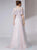 Scoop A Line Embroidery Tulle Pink Prom Dresses